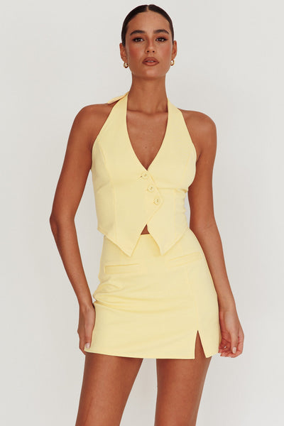 Tasman Mini Skirt - Lemon