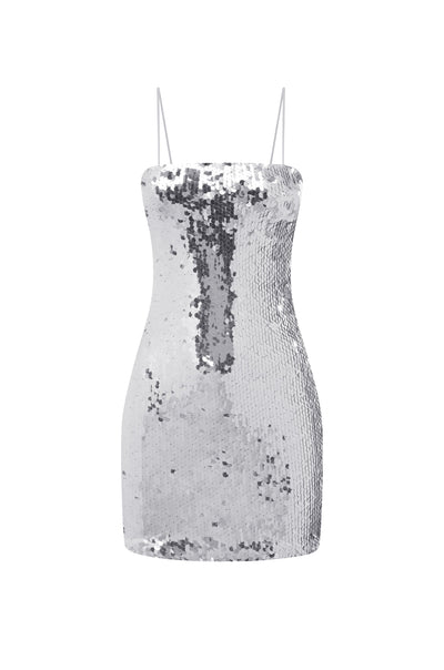 Vesina Mini Dress - Silver