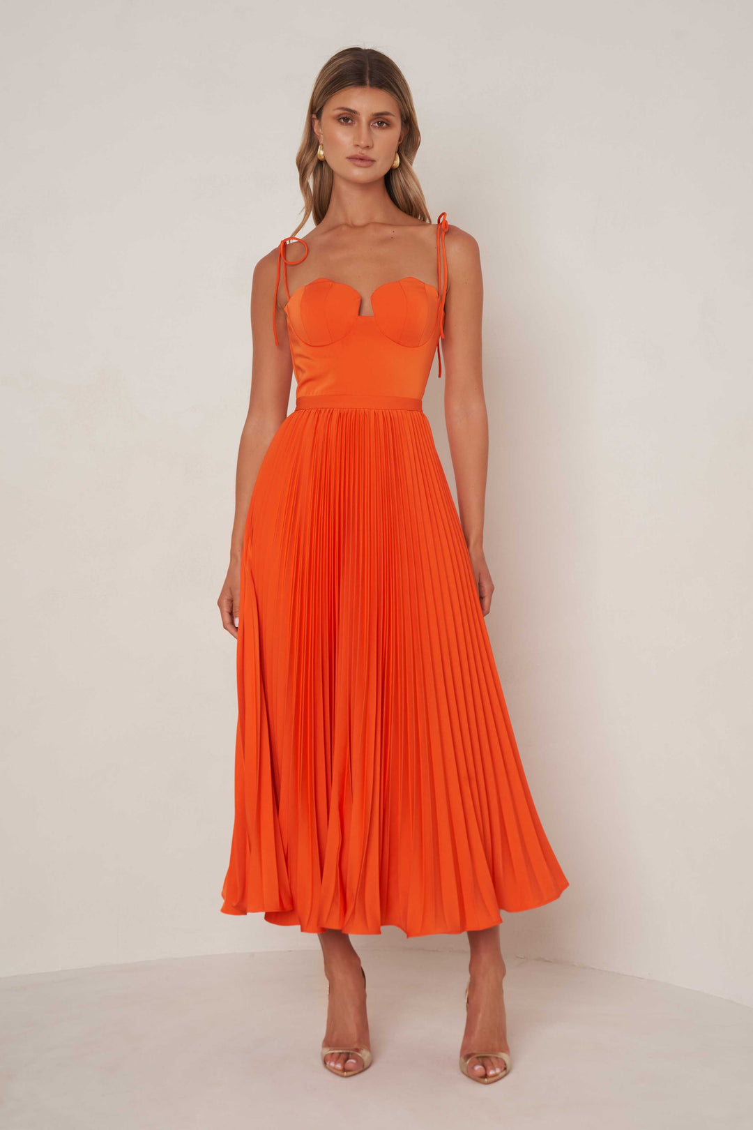 Whitney Dress - Tangerine