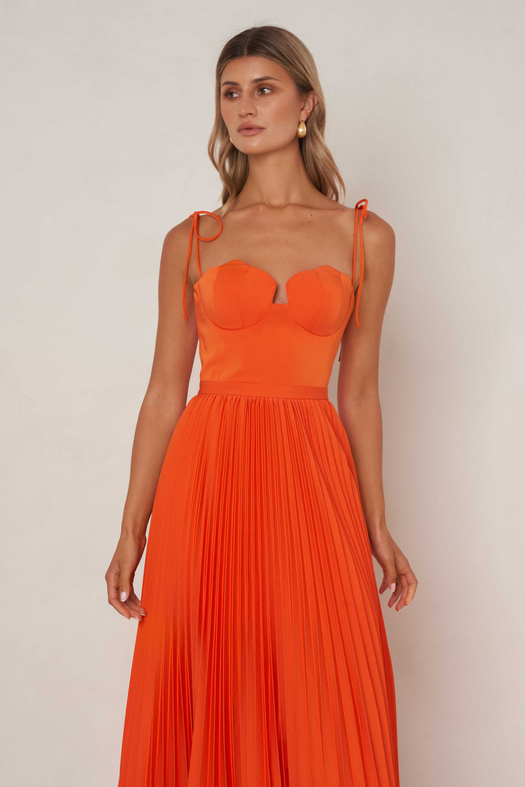 Whitney Dress - Tangerine