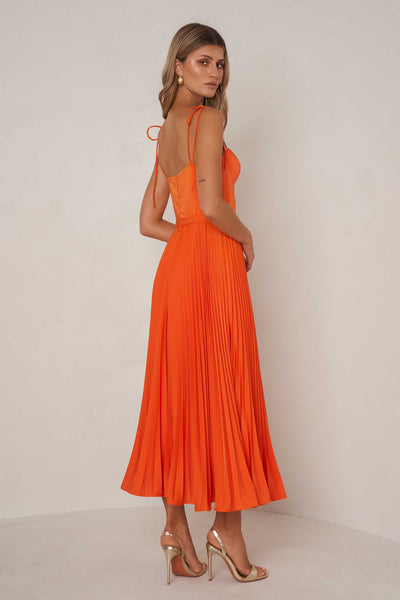 Whitney Dress - Tangerine