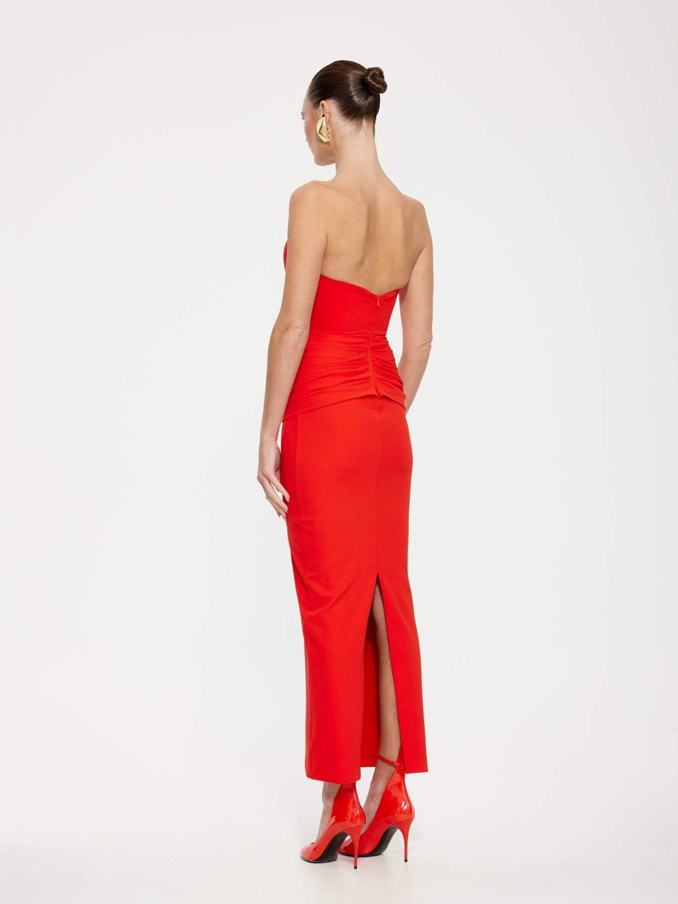 Astor Midi Dress - Red