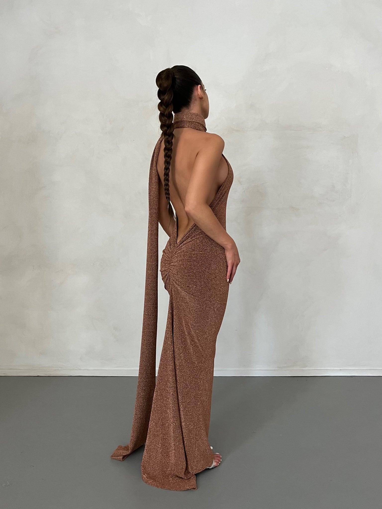 Aurora Gown - Bronze Gold | JAUS