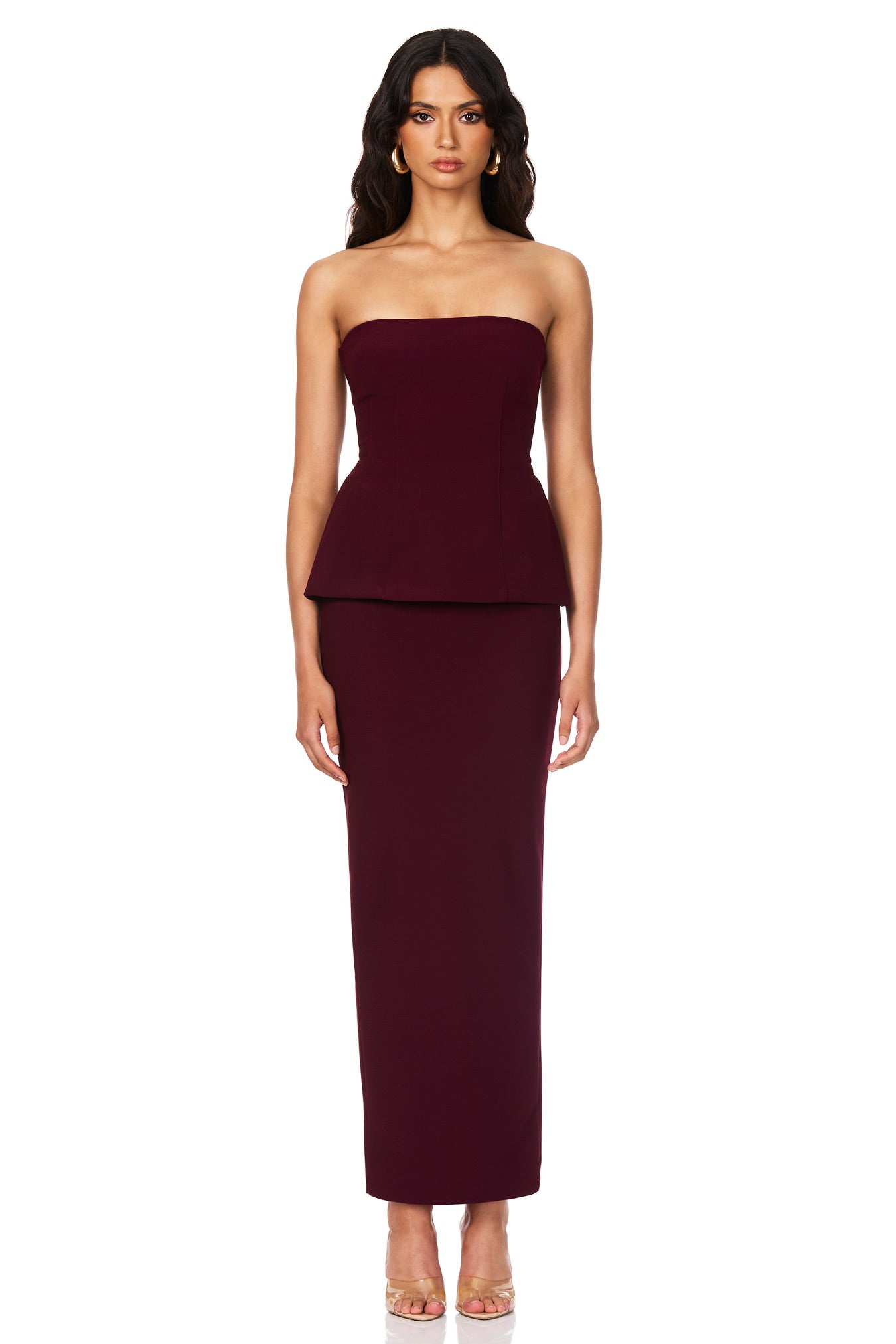 Nookie Caroline Strapless Top - Wine