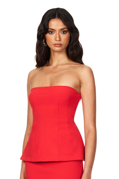 Nookie Caroline Strapless Top - Red