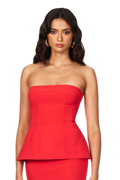 Nookie Caroline Strapless Top - Red