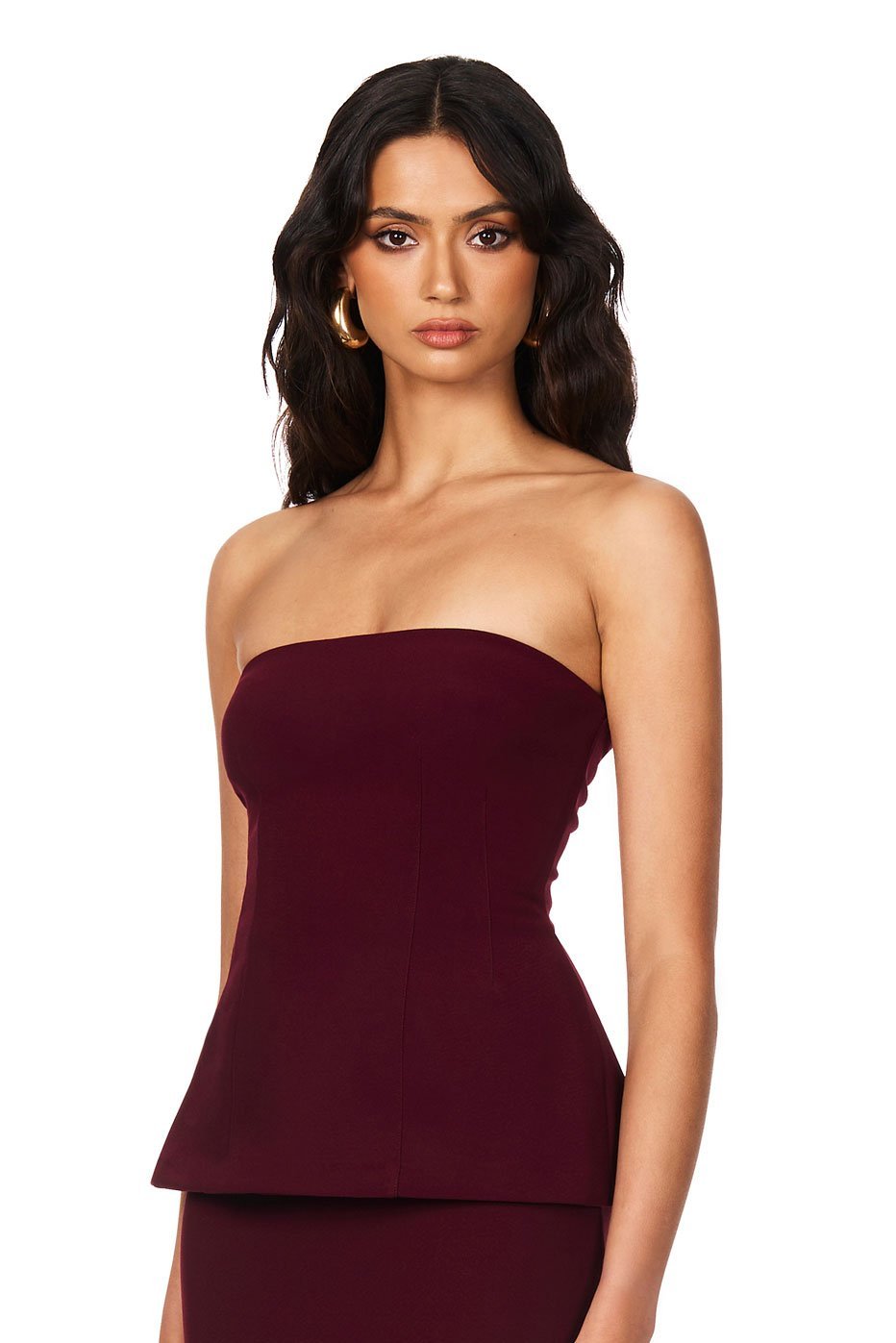 Nookie Caroline Strapless Top - Wine