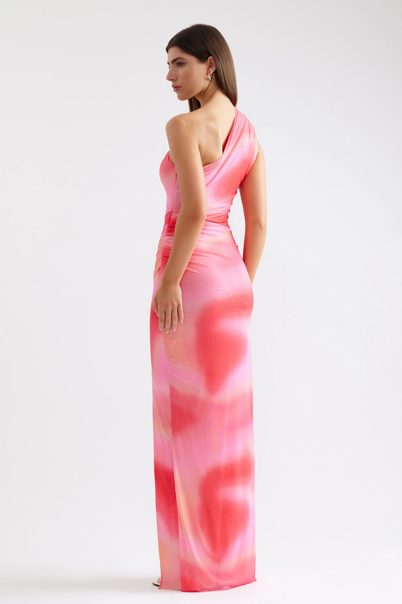 Viola Dress - Pink Marble Print