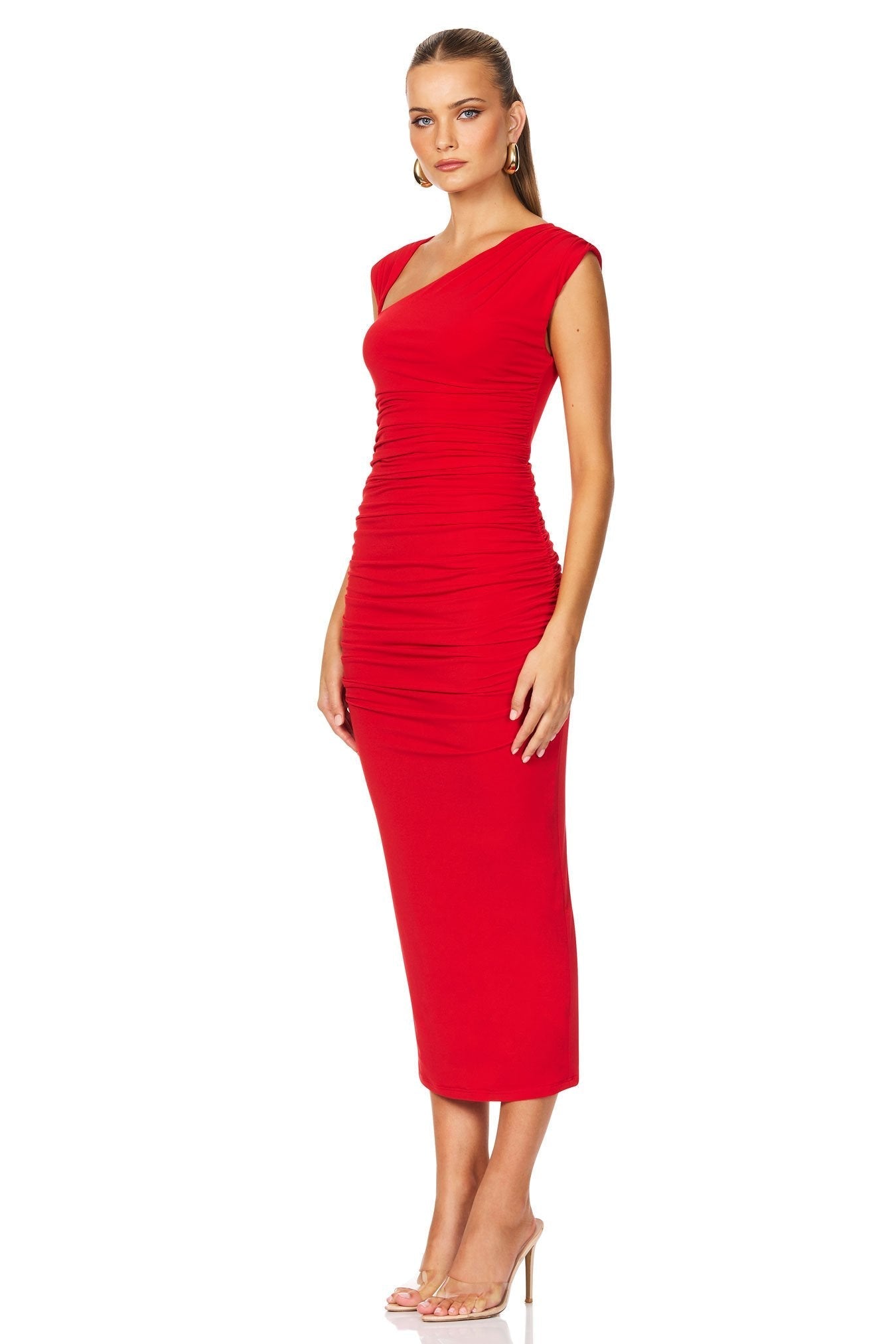 Nookie Dakota Midi Dress - Red