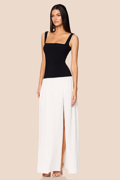 Nookie Desiree Square Neck Maxi Dress - Black/White