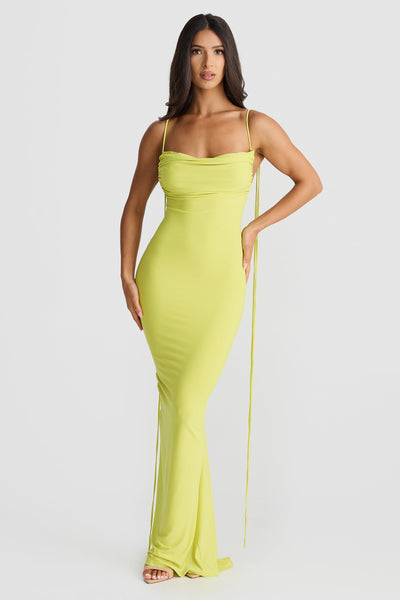 Jiani Gown - Chartreuse - SHOPJAUS - JAUS