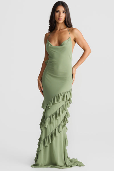 Milana Dress - Sage Green