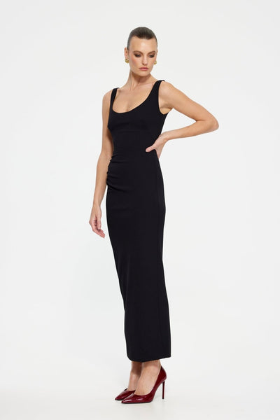 Gable Midi Dress - Black