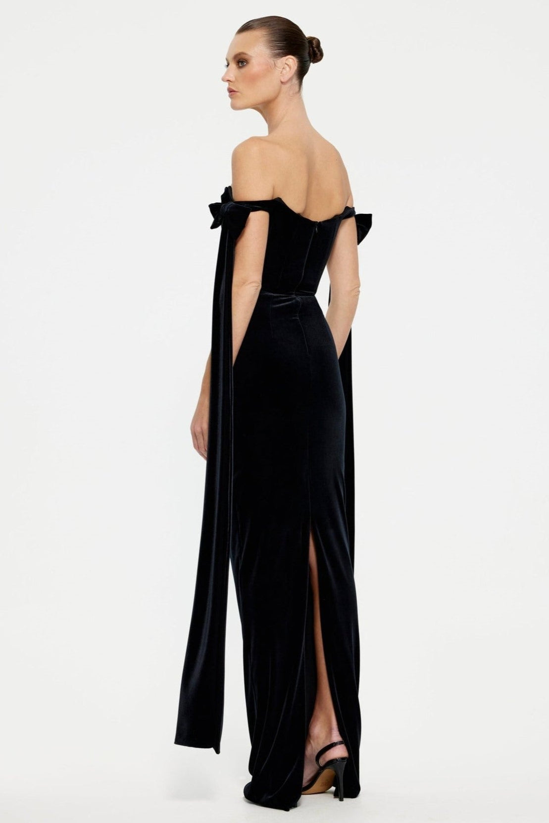 Ginger Gown - Black Velvet