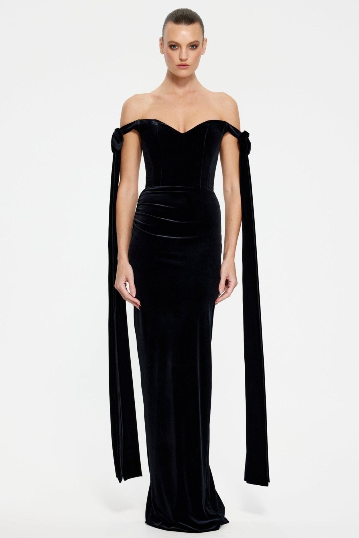 Ginger Gown - Black Velvet