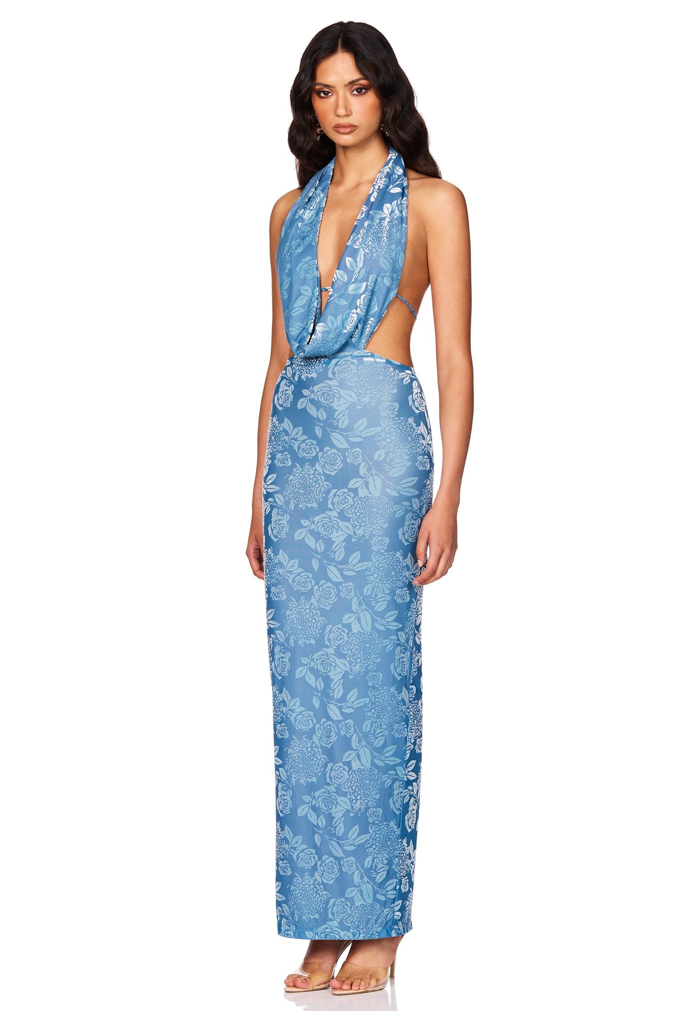 Nookie Isabella Maxi Dress - Dusty Blue