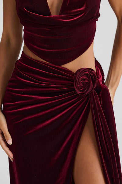 Liana Skirt - Shiraz Velvet