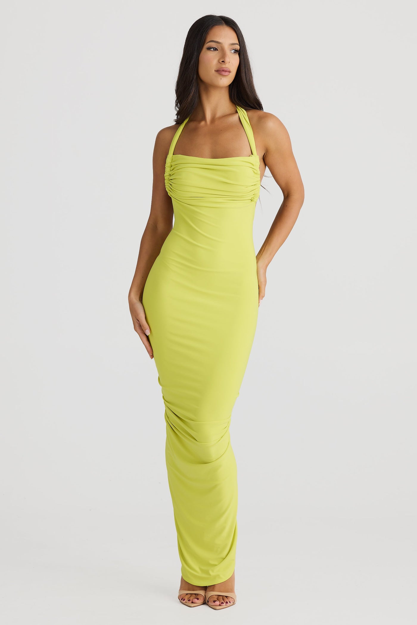 Chloe Dress - Chartreuse