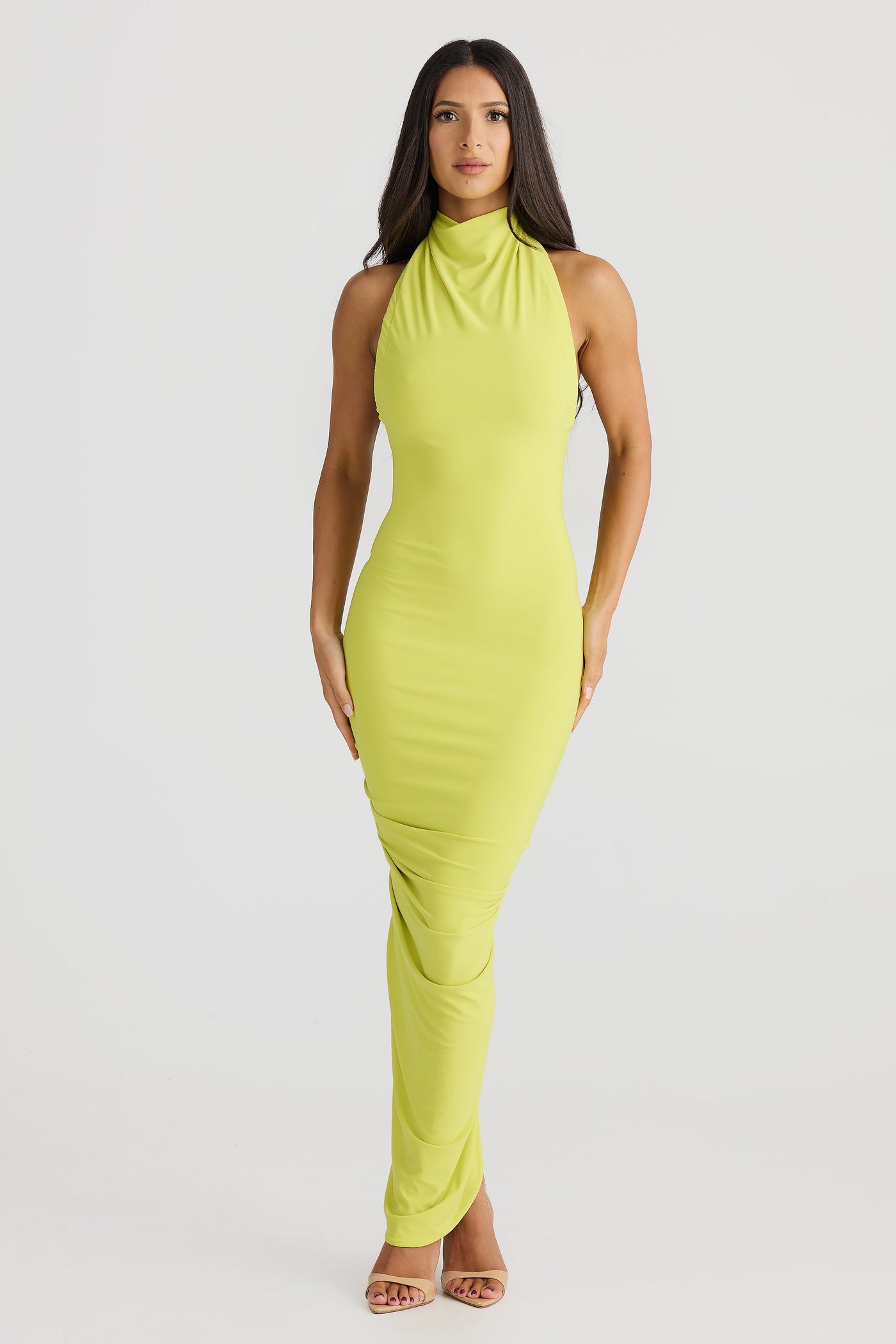 Chloe Dress - Chartreuse