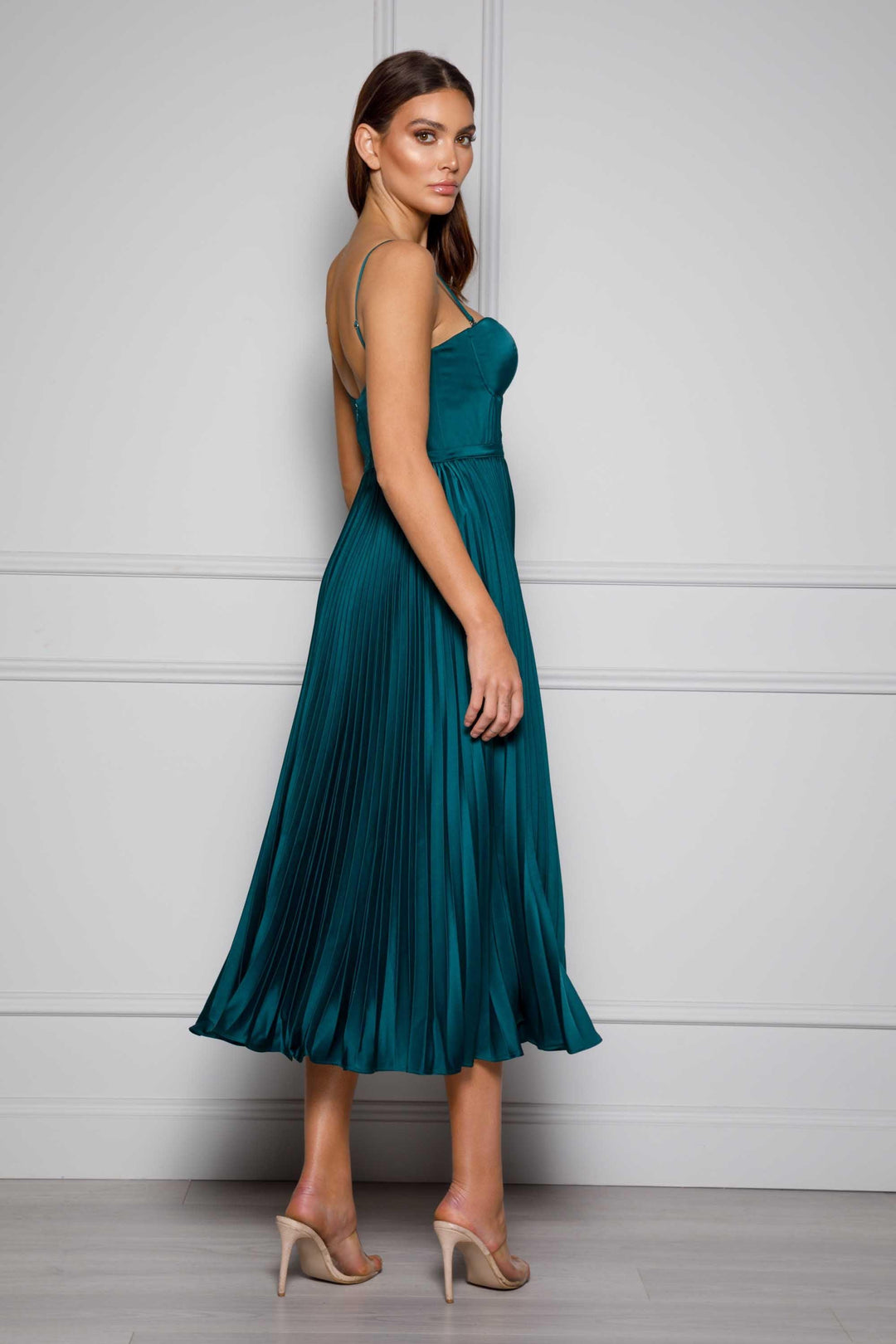 Milan Dress Emerald Green JAUS