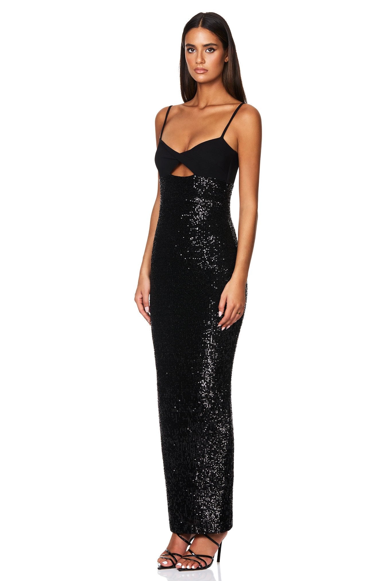 Nookie Monet Twist Gown - Black