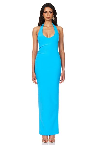 Nookie Natalia Halter Maxi Dress - Turquoise