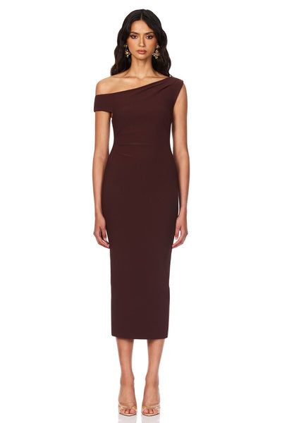 Nookie Natalia Midi Dress - Chocolate