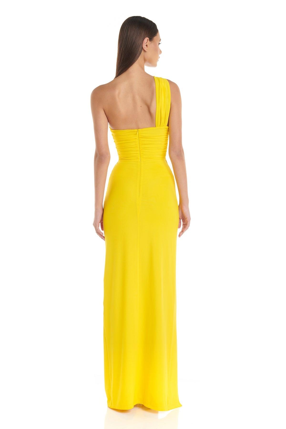 Natalie Maxi Dress - Yellow - JAUS