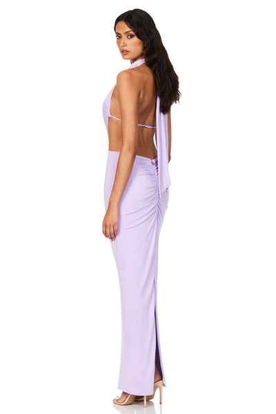 Nookie Olivia Drape Dress - Lilac