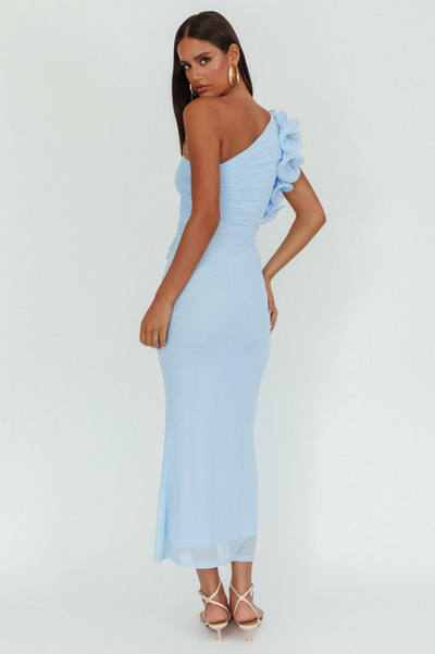 Rain Midi Dress - Baby Blue