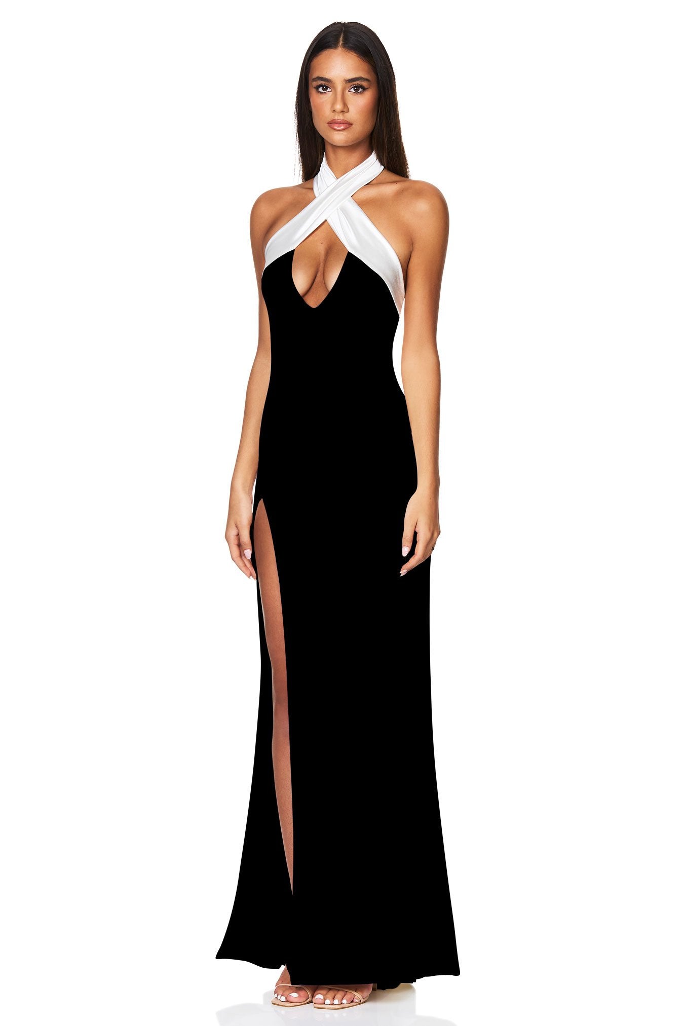 Nookie Renaissance Gown - Ivory/Black