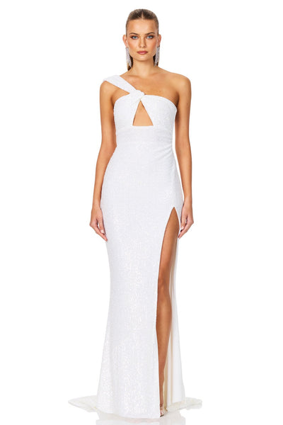 Nookie Therese Sequin Gown - White