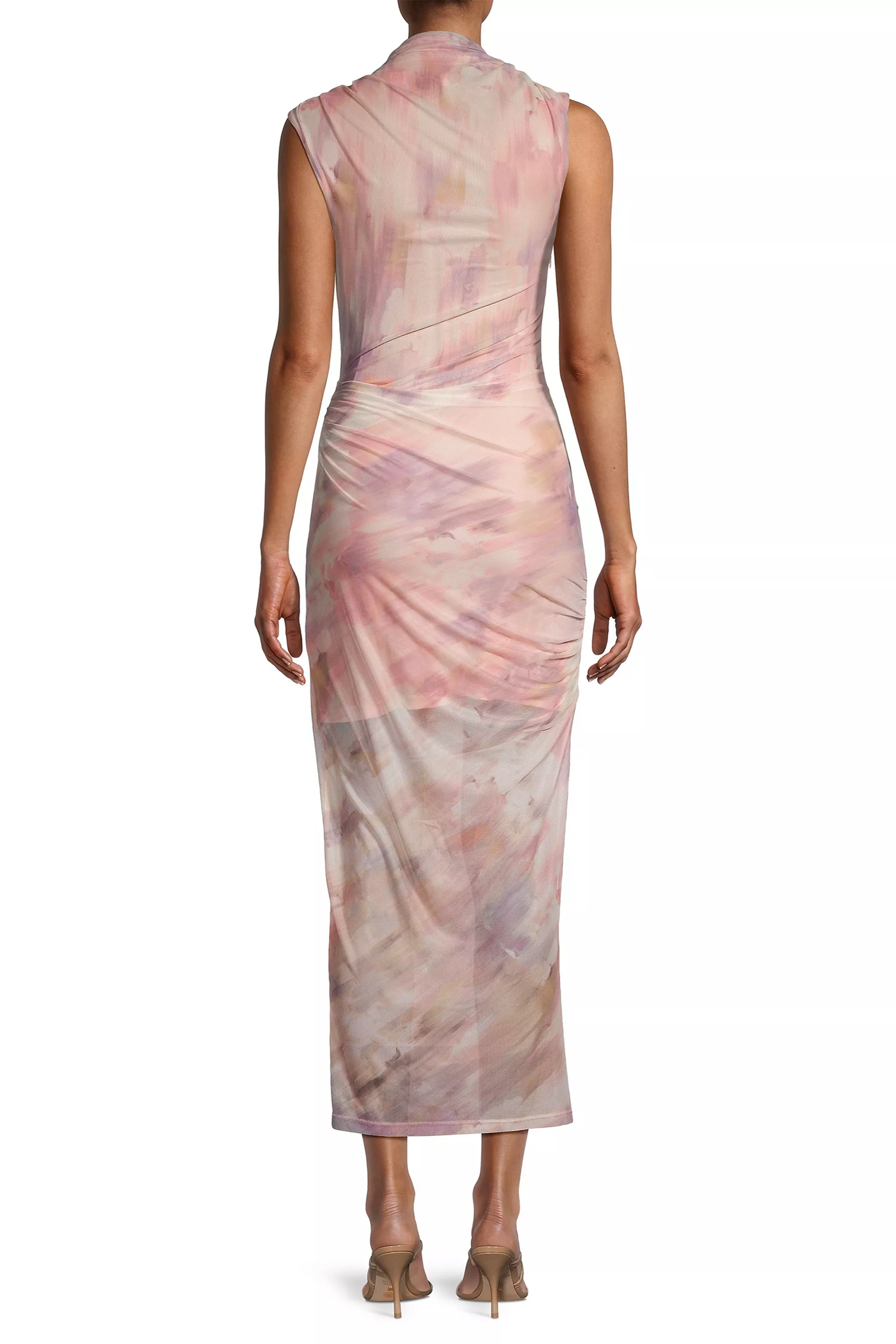 Misha Tillie Mesh Midi Dress - Waterlily Print