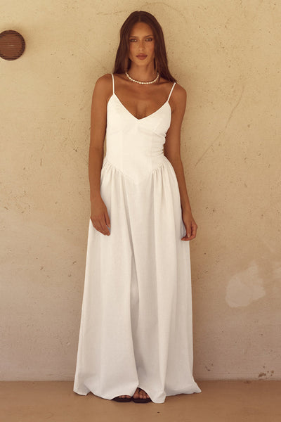 Zephy Maxi Dress - White